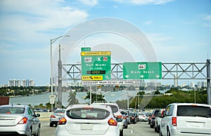 Traffic in Miami, Florida photo