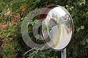 Traffic mirror photo