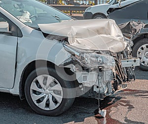 Traffic Mishap Car accident.