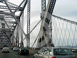 Traffic on Oakland Bay Bridge