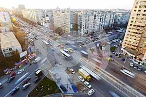 Traffic on a Pantelimon Street, Bucharest