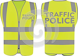 Traffic police safety vest
