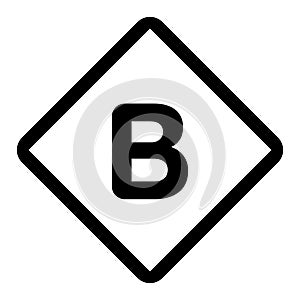 Traffic sign alphabet EPS vector file