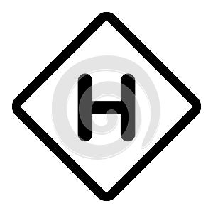 Traffic sign alphabet EPS vector file