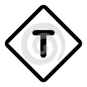 Traffic sign alphabet EPS vector file