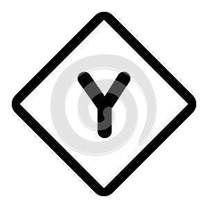 Traffic sign alphabet EPS vector file