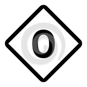 Traffic sign alphabet EPS vector file