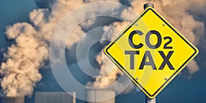 Traffic sign CO2 Tax