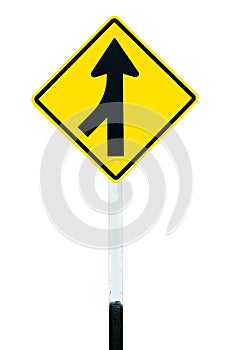 Traffic sign Lanes Merging Left