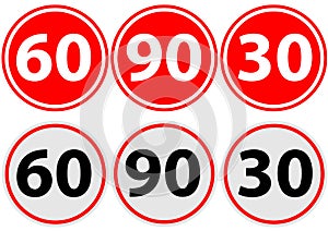 traffic sign limit speed