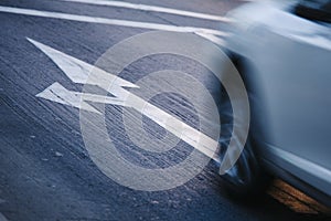 Traffic Sign on Pavement