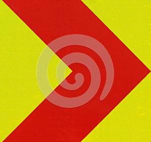 Traffic sign red Right Arrow