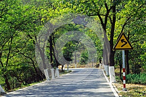 Traffic Sign on a a road