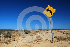 Traffic Sign on a Rural Road