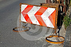 Traffic sign to indicate a construction site