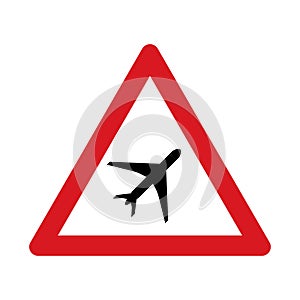 Traffic sign warning for low-flying aircrafts