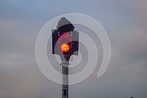 Traffic signal on railroad