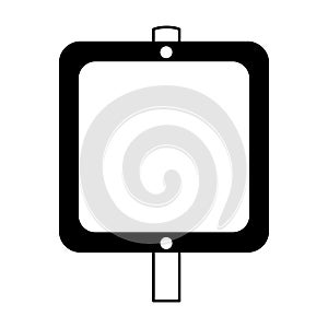 Traffic signal square icon