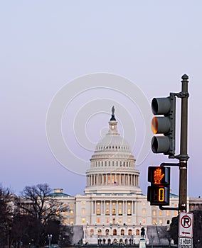 Traffic signal in Washington, DC