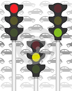Traffic signals on traffic