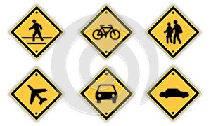 Traffic signs.