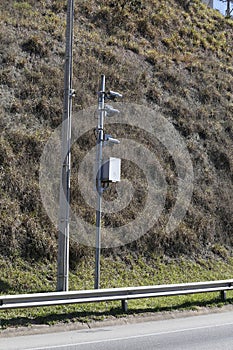 Traffic Speed Camera. Police radar