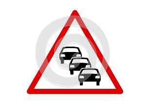 Traffic triangular sign