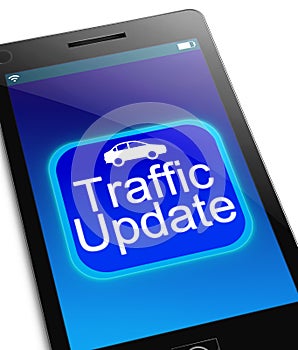 Traffic update concept.