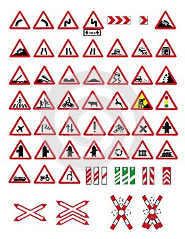 Traffic warning signs