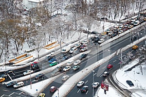 Traffic in winter