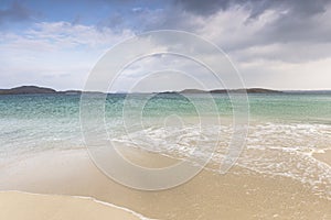 Traigh na Beirigh beach at Neep on the Isle of Lewis in Scotland.