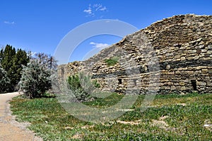 The Trail of Abandoned Roofless Rooms at Aztec Ruins