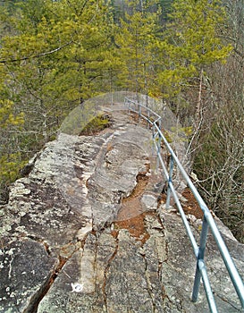 Trail Across The Top of Backbone Rock