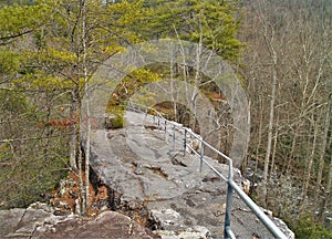 Trail Across The Top of Backbone Rock