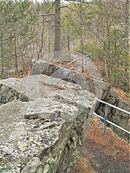 Trail Across The Top of Backbone Rock