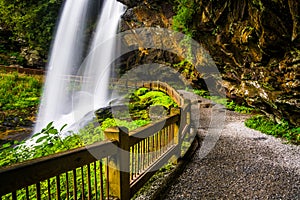 Trail behind Dry Falls, in Nantahala National Forest, North Car