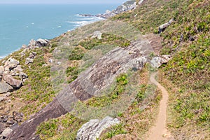 Trail in Costao do Santinho, Aranhas mountain photo