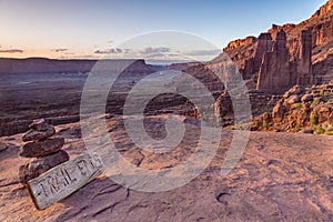 Trail End Sunset at Fisher Towers