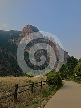 Trail in Glenwood Canyon