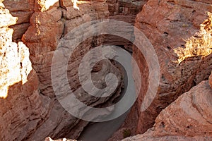 Trail going through New Mexico`s San Lorenzo Canyon