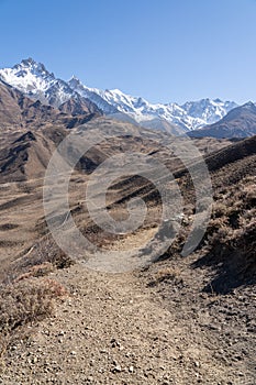 Trail in the Himalayan Mountains