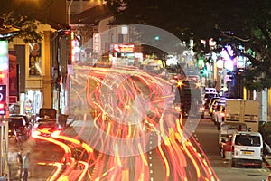 Trail Lights at Singapore Street