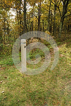 A Trail Marker on the Appalachian Trail