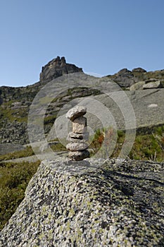 Trail marker or cairn