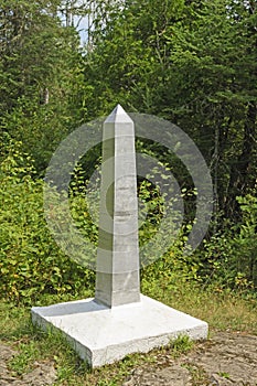 Trail Marker on the Monument Portage