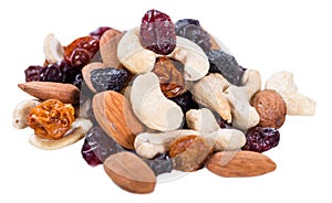 Trail Mix isolated on white