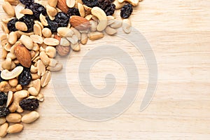 Trail mix seed background