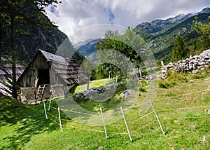 The SoÃÂa Trail near Bovec, Julian Alps, Slovenia photo