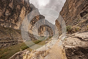 Trail Parallels the Rio Grande River