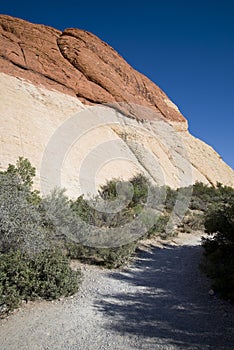 Trail through Red Rock Canyon